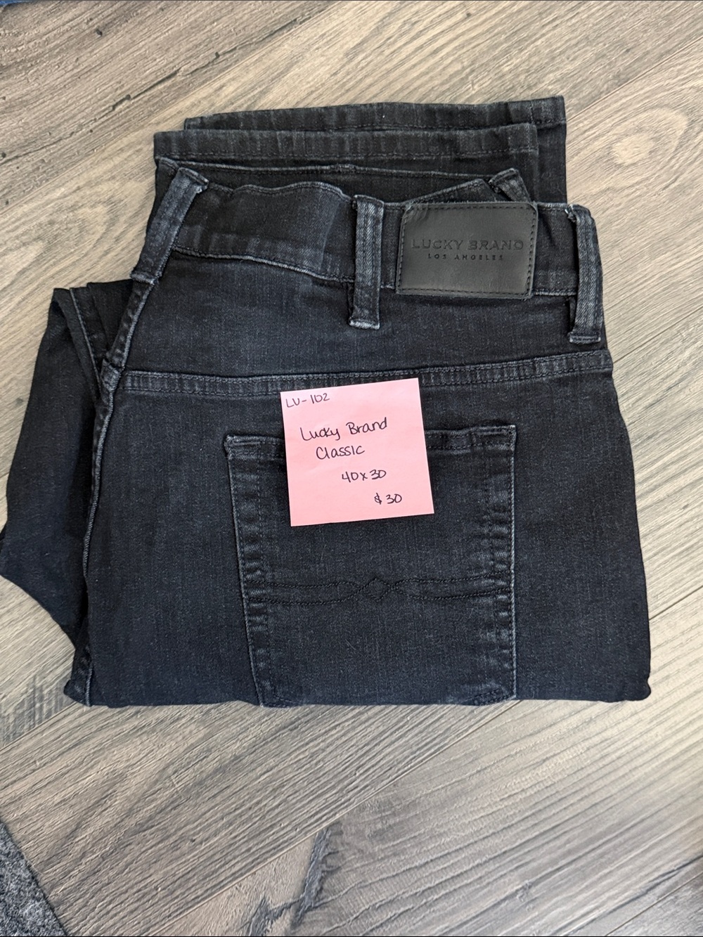 Lucky Brand Black Washed Denim Jeans